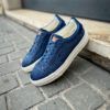 Santoni Basket Denim Veau Velours – Image 4