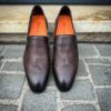 Santoni Mocassin Flexible Marron – Image 5