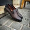 Santoni Mocassin Flexible Marron