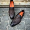 Santoni Mocassin Flexible Marron – Image 3