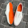 Santoni Mocassin Blanc en Cuir – Image 5