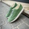 Santoni Basket en Veau Velours Vert Pastel – Image 4