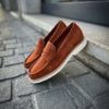 Santoni Moccasin Orange Suede – Bild 5