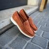 Santoni Moccasin Orange Suede – Bild 4