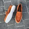Santoni Moccasin Orange Suede – Bild 2