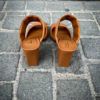 Santoni Two Straps High Heel Cognac - Image 2