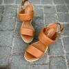 Santoni Espadrille en Cuir Cognac. – Image 5