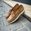 Magnanni Mocassin Veau Velours Beige – Image 4