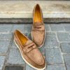 Magnanni Mocassin Veau Velours Beige – Image 3