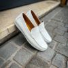 Magnanni White Grain Loafer