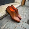 Santoni One Cut Flexi Cognac