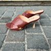 Agl Brown Cross Straps Pump - Image 4