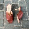 Agl Brown Cross Straps Pump - Image 2