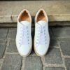 AGL White Leather Trainer