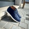 Carlos Santos Blue Suede Ankle Boot