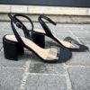 Agl Sling Back Black Half Moon Heel – Bild 5