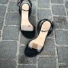 Agl Sling Back Black Half Moon Heel – Bild 3