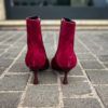 AGL Ankle Boot Ide Burgundy Suede - Image 3