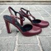 AGL Sling Back Milly Leather Burgundy - Image 5