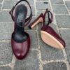AGL Sling Back Milly Leather Burgundy - Image 2
