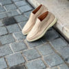 Santoni Slip On Boot Beige Suede - Image 4