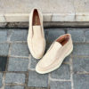 Santoni Slip On Boot Beige Suede - Image 3