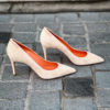 Santoni Escarpin Rose Poudre en Daim – Image 5