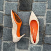 Santoni Escarpin Rose Poudre en Daim – Image 2