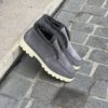 Santoni Slip On Boot Grey Suede Fur Lined – Bild 5