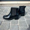 Santoni Black Chelsea Low Boot - Image 4