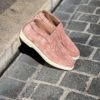 Santoni Slip On Boot Pastel Pink Suede – Bild 5