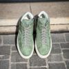 Santoni High Top Light Green Suede Trainer - Image 5