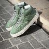Santoni High Top Light Green Suede Trainer - Image 4