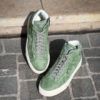 Santoni High Top Light Green Suede Trainer - Image 3