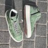 Santoni High Top Light Green Suede Trainer - Image 2