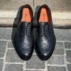 Santoni Black Brogue Oxford - Image 5