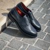 Santoni Black Brogue Oxford