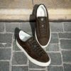 Santoni Olive Suede Trainer – Bild 3