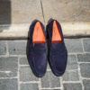 Santoni Mocassin Veau Velours Marine – Image 5