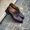 Carlos Santos Toe Cap Dark Brown