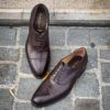 Carlos Santos Toe Cap Dark Brown - Image 3