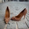 Santoni High Heel Gold Strass - Image 6