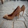 Santoni High Heel Gold Strass - Image 2