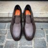 Santoni Slip On Bottine Fourré Cuir Marron – Image 5