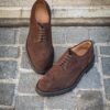Carlos Santos Brogue Dark Brown Suede - Image 3