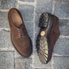Carlos Santos Brogue Dark Brown Suede - Image 2