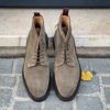 Carlos Santos Lace Up Boot Khaki Suede – Bild 5