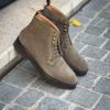 Carlos Santos Lace Up Boot Khaki Suede
