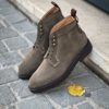Carlos Santos Lace Up Boot Khaki Suede – Bild 4