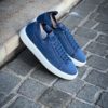 Santoni Easy Trainer Blue Suede